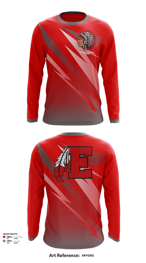 Long Sleeve Performance Shirt, Edgewood High School Swimming, Swimming, Teamtime, Team time, sublimation, custom sports apparel, team uniforms, spirit wear, spiritwear, sports uniforms, custom shirts, team store, custom team store, fundraiser sports, apparel fundraiser