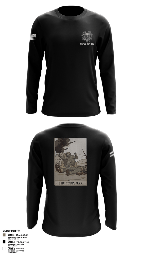 Long Sleeve Performance Shirt, EMF CP DET SAC, , Teamtime, Team time, sublimation, custom sports apparel, team uniforms, spirit wear, spiritwear, sports uniforms, custom shirts, team store, custom team store, fundraiser sports, apparel fundraiser