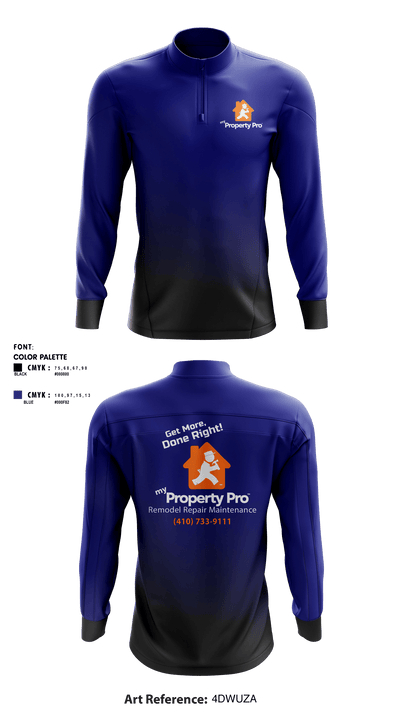 My Property ProMy Property Pro 84247431 Quarter Zip Jacket - 1