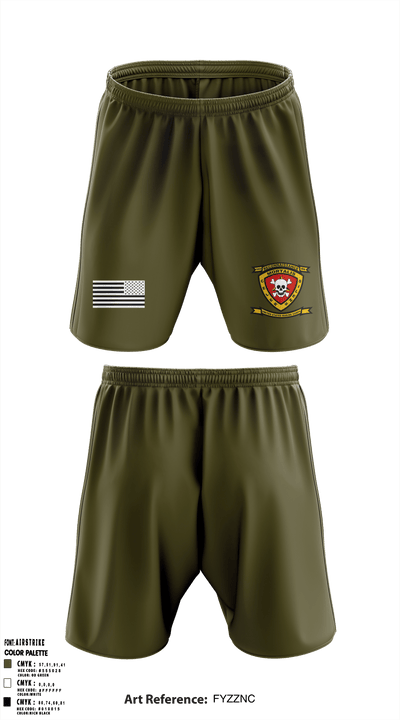 3rd Recon Battalion 46864190 Athletic Shorts With Pockets - 1
