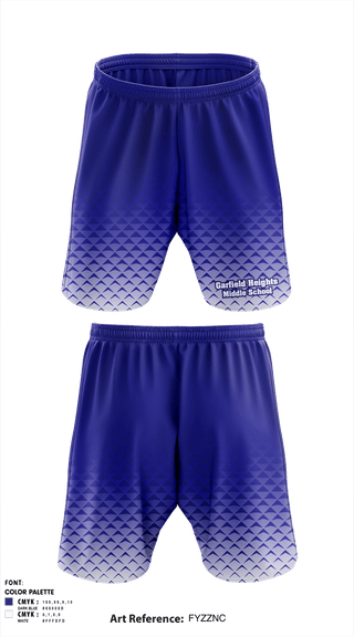 Athletic Shorts With Pockets, Garfield Heights Middle School, Spirit Store, Teamtime, Team time, sublimation, custom sports apparel, team uniforms, spirit wear, spiritwear, sports uniforms, custom shirts, team store, custom team store, fundraiser sports, apparel fundraiser