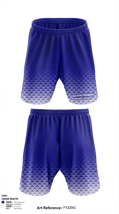Garfield Heights Middle School 8045615 Athletic Shorts With Pockets - 1