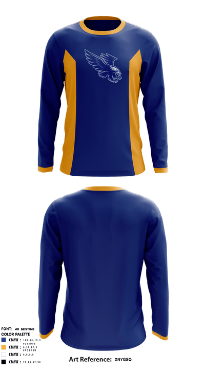 Factoryville Christian School 38098854 Long Sleeve Performance Shirt - 6