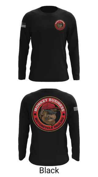 Long Sleeve Performance Shirt, Monkey Business Motorcycle Hauling, , Teamtime, Team time, sublimation, custom sports apparel, team uniforms, spirit wear, spiritwear, sports uniforms, custom shirts, team store, custom team store, fundraiser sports, apparel fundraiser
