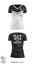 Trap House Fitness 35010693 Women's Short Sleeve V-neck Shirt - 2