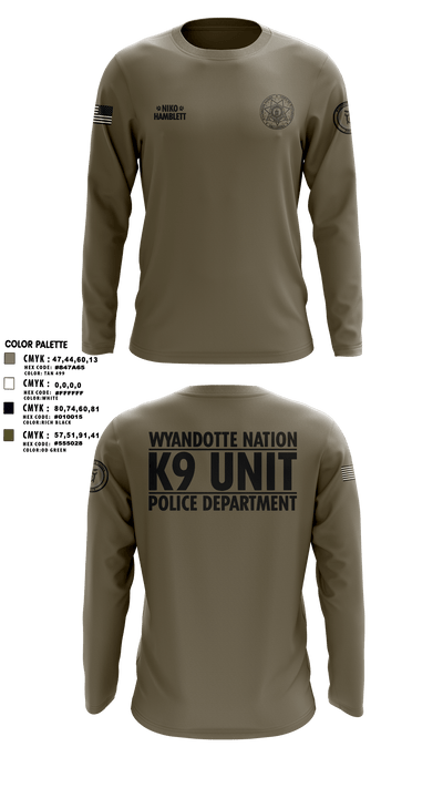 K9 Unit 27578074 Long Sleeve Performance Shirt - 7