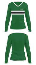 Naples High School Cross Country 92090853 Women's Long Sleeve V-neck Shirt - 8