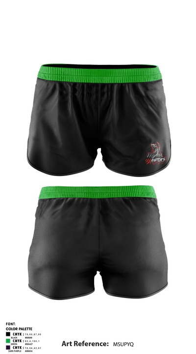 Raptors 58384284 Women's Shorts - 1