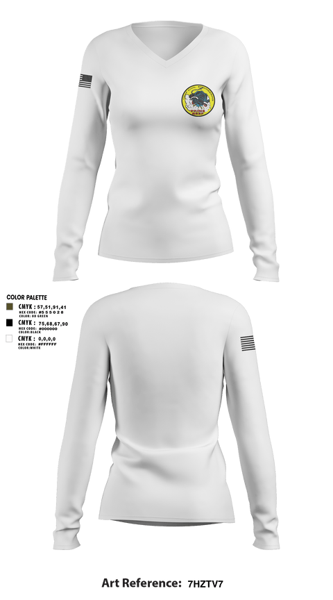 Women's Long Sleeve Vneck Shirt, CES, Air Force, Teamtime, Team time, sublimation, custom sports apparel, team uniforms, spirit wear, spiritwear, sports uniforms, custom shirts, team store, custom team store, fundraiser sports, apparel fundraiser