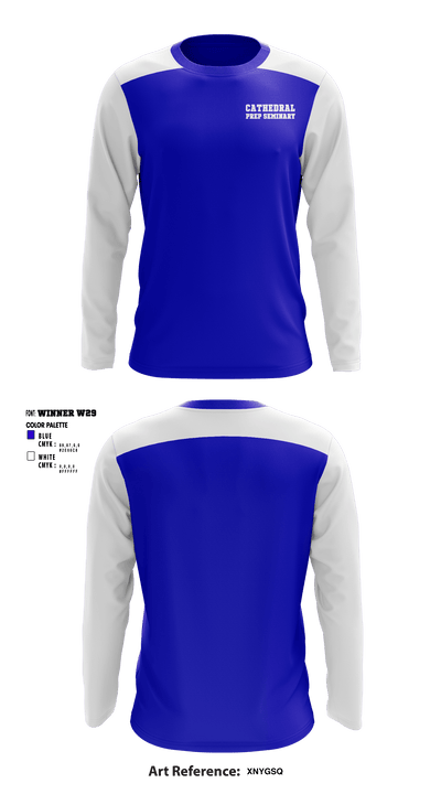 Cathedral Prep Seminary 26405407 Long Sleeve Performance Shirt - 1