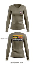3-133fabj 37880116 Women's Long Sleeve V-neck Shirt - 1