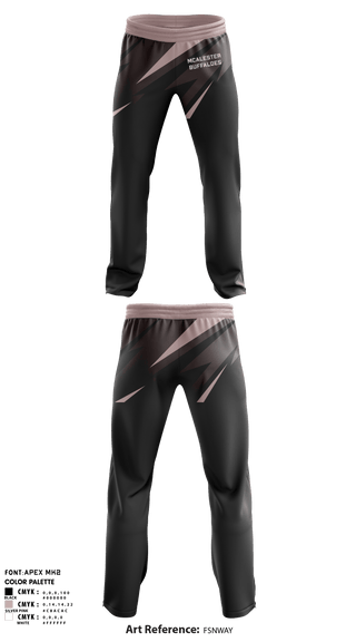 Sweatpants, McAlester Buffaloes, Women's Volleyball, Teamtime, Team time, sublimation, custom sports apparel, team uniforms, spirit wear, spiritwear, sports uniforms, custom shirts, team store, custom team store, fundraiser sports, apparel fundraiser