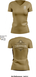 Davidson Forge 39779422 Women's Short Sleeve V-neck Shirt - 3