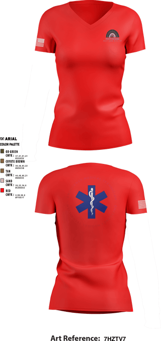 Women's Short Sleeve Vneck Shirt, , Fire Department, Teamtime, Team time, sublimation, custom sports apparel, team uniforms, spirit wear, spiritwear, sports uniforms, custom shirts, team store, custom team store, fundraiser sports, apparel fundraiser
