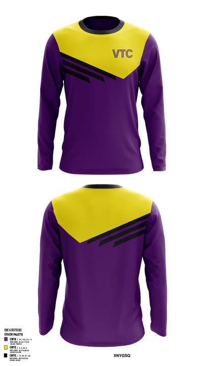 Vibranium Track Club 83806120 Long Sleeve Performance Shirt - 1