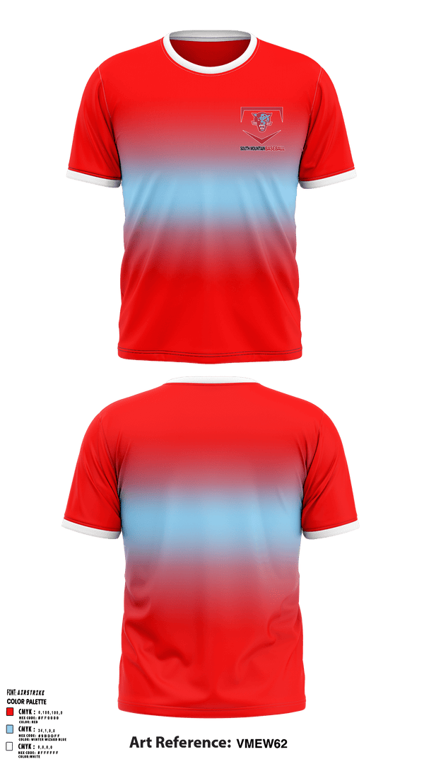 Short Sleeve Performance Shirt, South Mountain High School Baseball, Baseball, Teamtime, Team time, sublimation, custom sports apparel, team uniforms, spirit wear, spiritwear, sports uniforms, custom shirts, team store, custom team store, fundraiser sports, apparel fundraiser