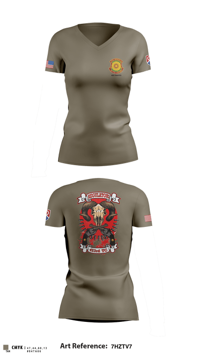 423 TC 57126457 Women's Short Sleeve V-neck Shirt - 2