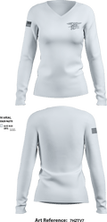 HuggersKiller Guppies 1453423 Women's Long Sleeve V-neck Shirt - 2