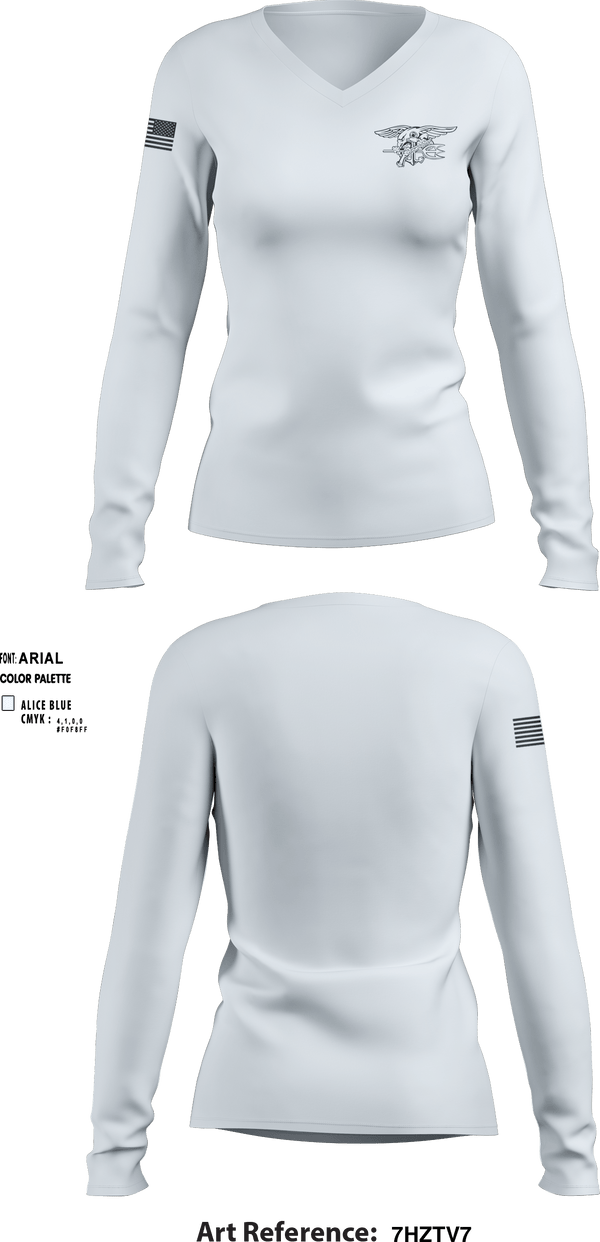 Women's Long Sleeve Vneck Shirt, HuggersKiller Guppies, Wrestling, Teamtime, Team time, sublimation, custom sports apparel, team uniforms, spirit wear, spiritwear, sports uniforms, custom shirts, team store, custom team store, fundraiser sports, apparel fundraiser