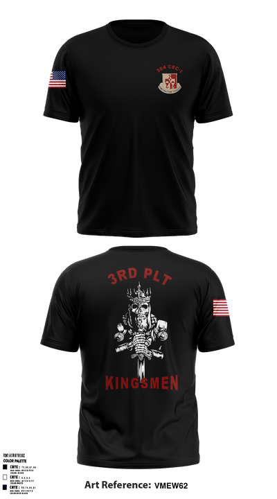 3rd plt kingsmen 28841711 Short Sleeve Performance Shirt - 2