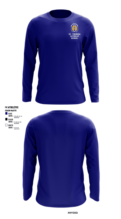 St. Theresa Catholic School 5103712 Long Sleeve Performance Shirt - 1