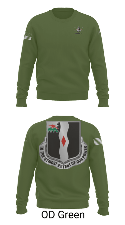 3rd Battalion 60th infantry Regiment River Raiders 94205182 Crew Neck Sweatshirt - 26