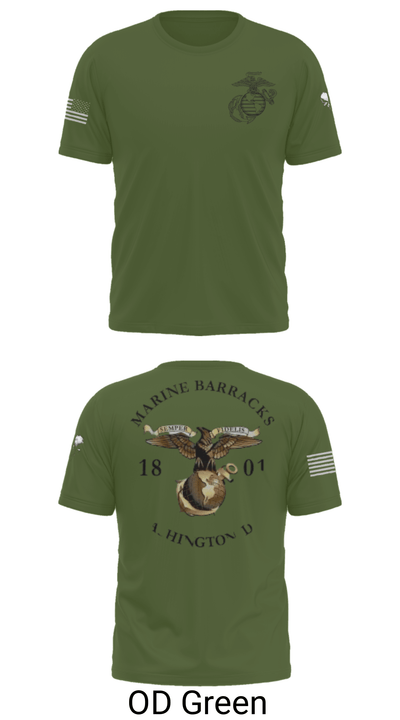 Marine Barracks Washington 7968696 Short Sleeve Performance Shirt - 34