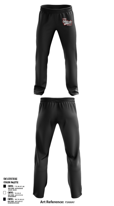 Lowpoint-Washburn Junior High School Softball 9151632 Sweatpants - 33