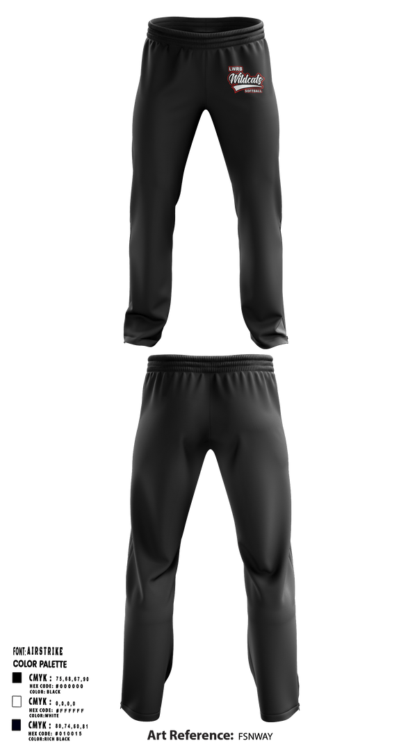 Sweatpants, Lowpoint-Washburn Junior High School Softball, Softball, Teamtime, Team time, sublimation, custom sports apparel, team uniforms, spirit wear, spiritwear, sports uniforms, custom shirts, team store, custom team store, fundraiser sports, apparel fundraiser
