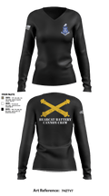 Pershing Rifles 10051987 Women's Long Sleeve V-neck Shirt - 3