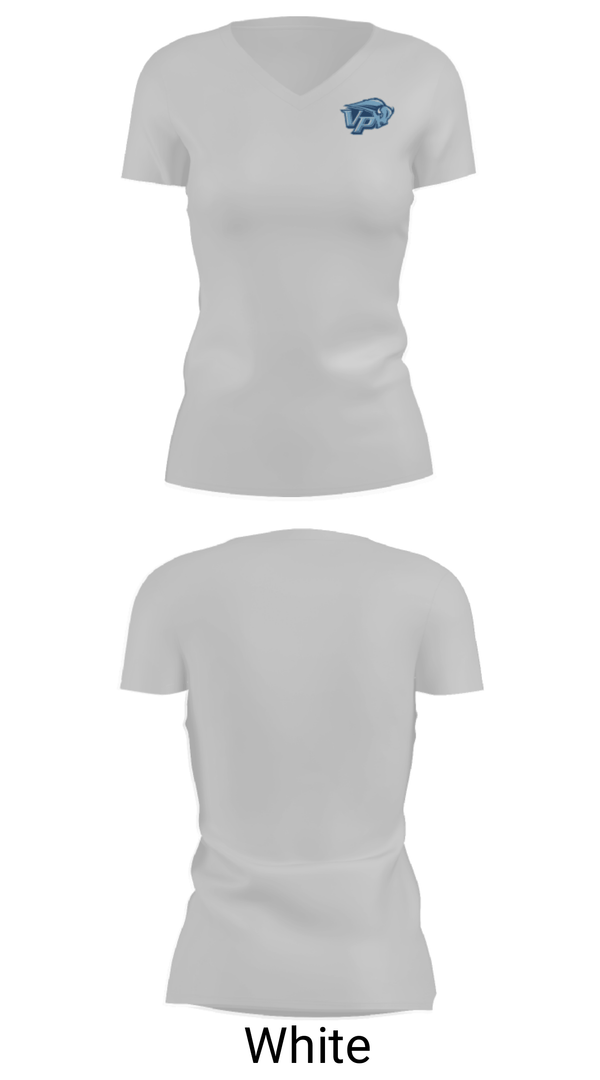 Women's Short Sleeve Vneck Shirt, Vista Peak Prep Cheer, Cheer, Teamtime, Team time, sublimation, custom sports apparel, team uniforms, spirit wear, spiritwear, sports uniforms, custom shirts, team store, custom team store, fundraiser sports, apparel fundraiser