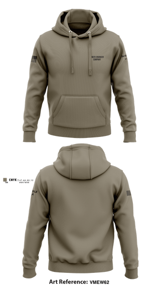 Hoodie, 186th Engineer Company, National Guard, Teamtime, Team time, sublimation, custom sports apparel, team uniforms, spirit wear, spiritwear, sports uniforms, custom shirts, team store, custom team store, fundraiser sports, apparel fundraiser