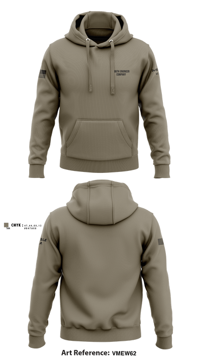 186th Engineer Company 12426421 Hoodie - 2