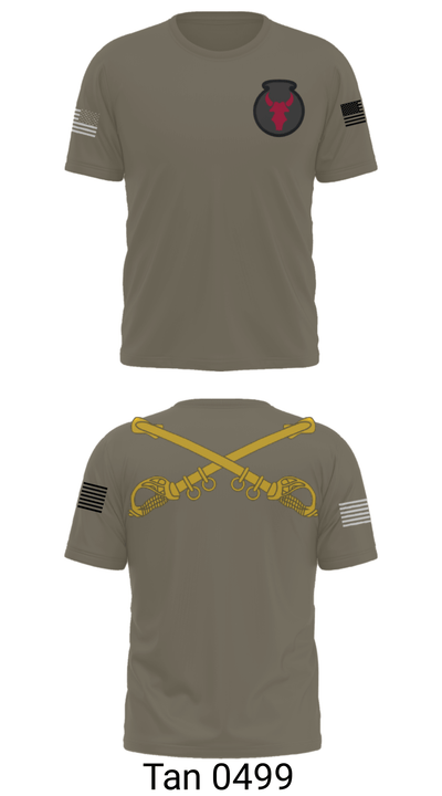 1-145th Armor 33702857 Short Sleeve Performance Shirt - 35