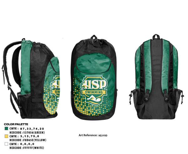 Gear Bag, Holy Spirit Preparatory Upper School Swimming, Swimming, Teamtime, Team time, sublimation, custom sports apparel, team uniforms, spirit wear, spiritwear, sports uniforms, custom shirts, team store, custom team store, fundraiser sports, apparel fundraiser