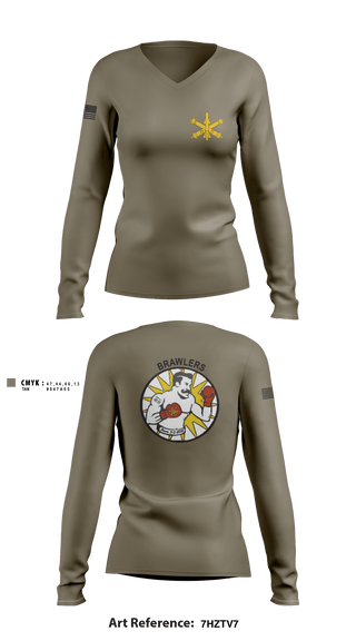 Women's Long Sleeve Vneck Shirt, , Army, Teamtime, Team time, sublimation, custom sports apparel, team uniforms, spirit wear, spiritwear, sports uniforms, custom shirts, team store, custom team store, fundraiser sports, apparel fundraiser
