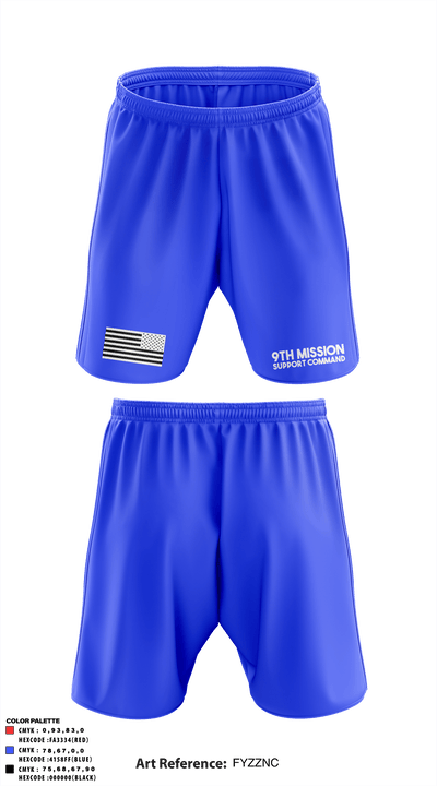 9th Mission Support Command 41337538 Athletic Shorts With Pockets - 2