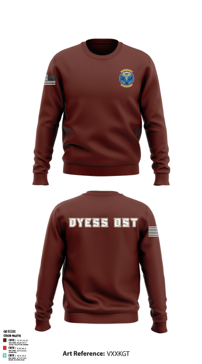Dyess AFB Operational Support Team 10526750 Crew Neck Sweatshirt - 7