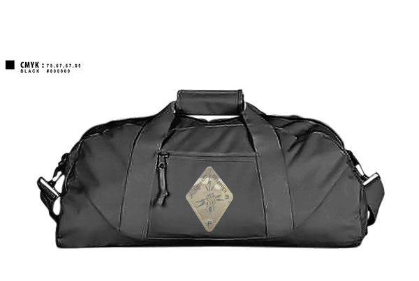 Duffle Bag, Det. 2 HHB 1-194 FA, National Guard, Teamtime, Team time, sublimation, custom sports apparel, team uniforms, spirit wear, spiritwear, sports uniforms, custom shirts, team store, custom team store, fundraiser sports, apparel fundraiser
