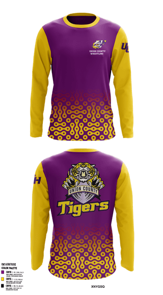 Long Sleeve Performance Shirt, Union County High School Wrestling, Wrestling, Teamtime, Team time, sublimation, custom sports apparel, team uniforms, spirit wear, spiritwear, sports uniforms, custom shirts, team store, custom team store, fundraiser sports, apparel fundraiser