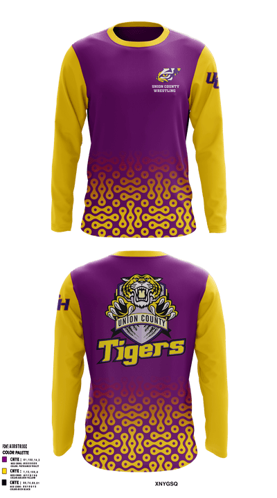 Union County High School Wrestling 15057507 Long Sleeve Performance Shirt - 22