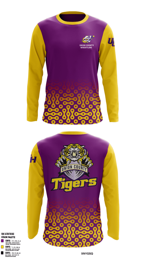 Long Sleeve Performance Shirt, Union County High School Wrestling, Wrestling, Teamtime, Team time, sublimation, custom sports apparel, team uniforms, spirit wear, spiritwear, sports uniforms, custom shirts, team store, custom team store, fundraiser sports, apparel fundraiser