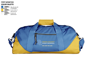 Duffle Bag, Crook County High School Cheer, Cheer, Teamtime, Team time, sublimation, custom sports apparel, team uniforms, spirit wear, spiritwear, sports uniforms, custom shirts, team store, custom team store, fundraiser sports, apparel fundraiser