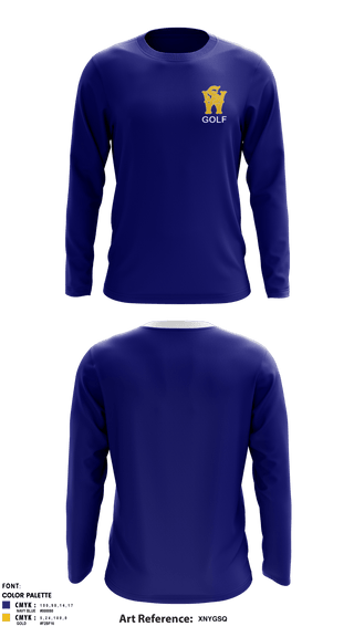 Long Sleeve Performance Shirt, West Seattle High School Golf Team, Golf, Teamtime, Team time, sublimation, custom sports apparel, team uniforms, spirit wear, spiritwear, sports uniforms, custom shirts, team store, custom team store, fundraiser sports, apparel fundraiser