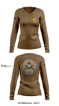 Weapons Training Battalion 3430348 Women's Long Sleeve V-neck Shirt - 6