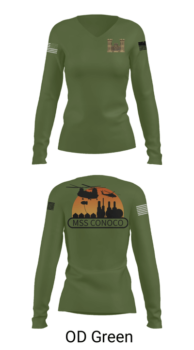 MSSC Essayons 2 48058860 Women's Long Sleeve V-neck Shirt - 40
