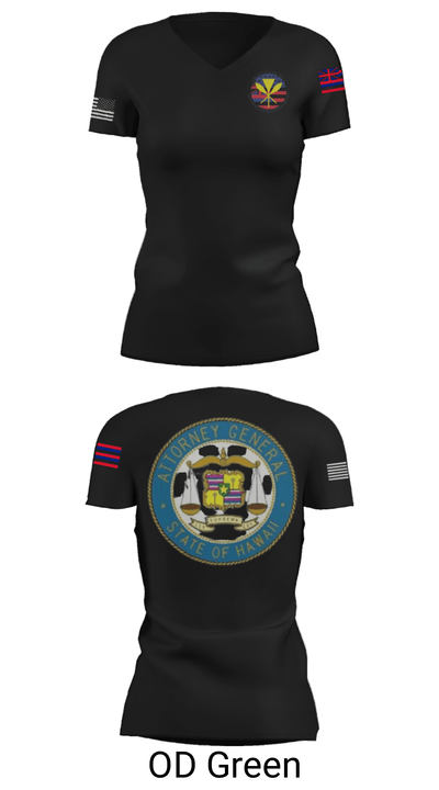 Hawaii Internet Crimes Against Children Task Force 74680579 Women's Short Sleeve V-neck Shirt - 22
