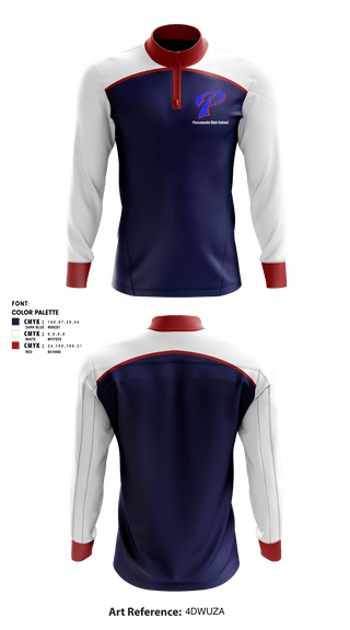 Quarter Zip Jacket, Pascagoula High School, Spirit Store, Teamtime, Team time, sublimation, custom sports apparel, team uniforms, spirit wear, spiritwear, sports uniforms, custom shirts, team store, custom team store, fundraiser sports, apparel fundraiser