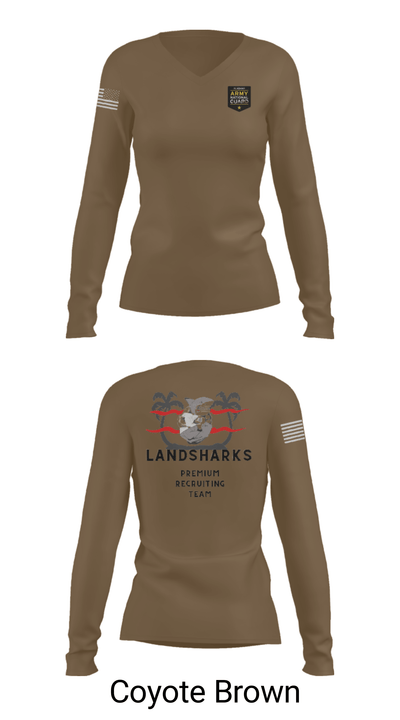 22ND RRB 50594442 Women's Long Sleeve V-neck Shirt - 36