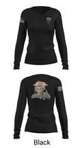 3DTB 21481921 Women's Long Sleeve V-neck Shirt - 39
